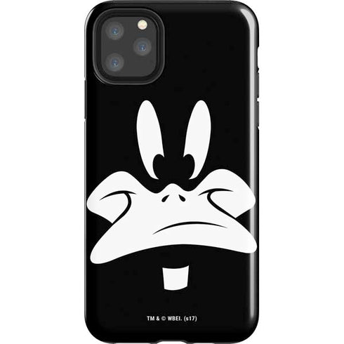 Looney Tunes Daffy Duck Plain Black and White iPhone Cases